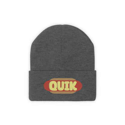 "Quik Hotdog Logo"  Knit Beanie