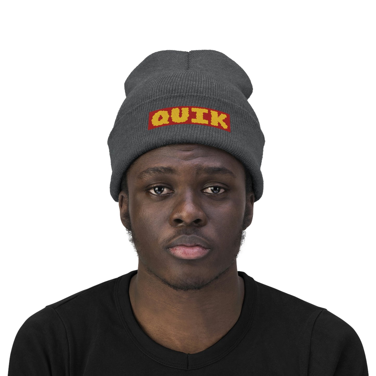 "Quik Cloudy Logo" Knit Beanie