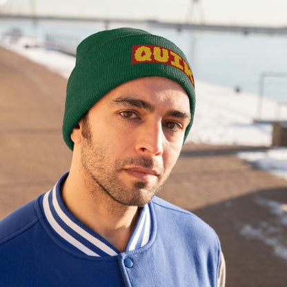 "Quik Cloudy Logo" Knit Beanie