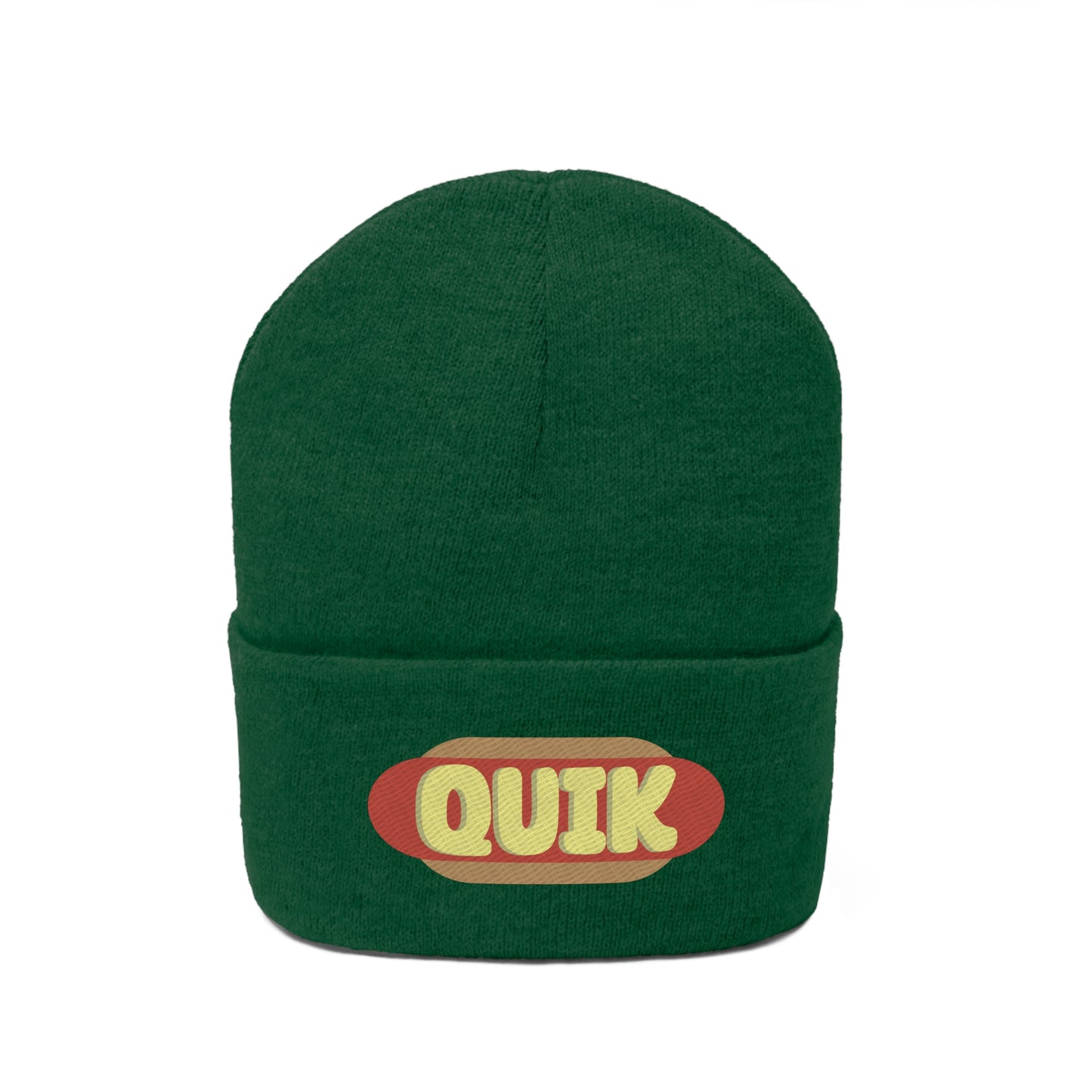 "Quik Hotdog Logo"  Knit Beanie