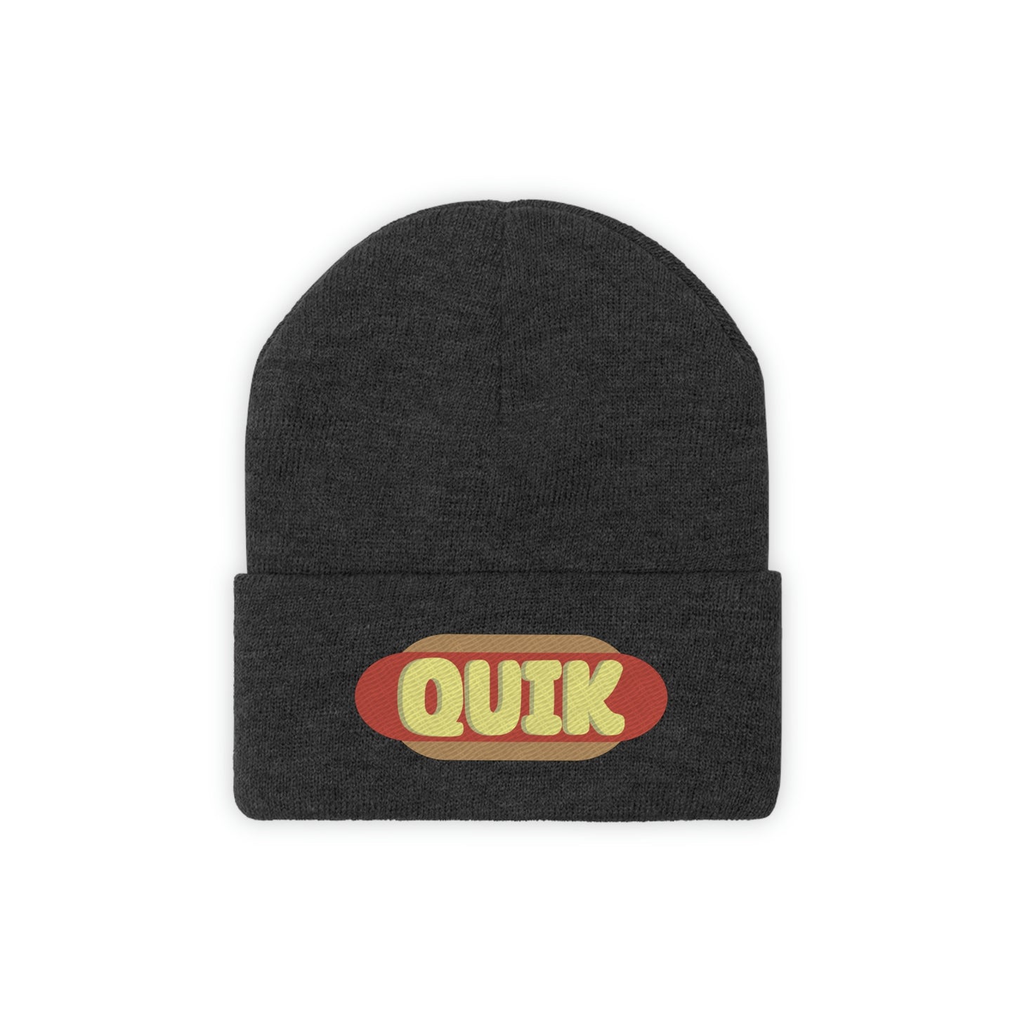 "Quik Hotdog Logo"  Knit Beanie