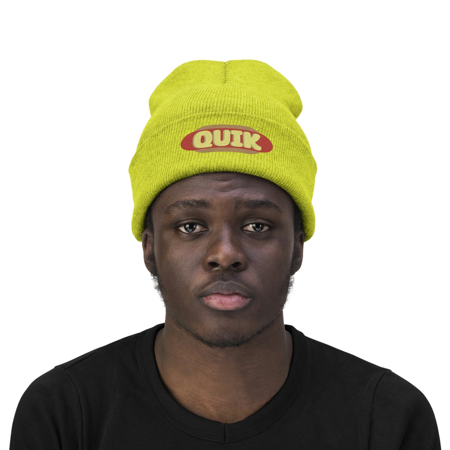 "Quik Hotdog Logo"  Knit Beanie