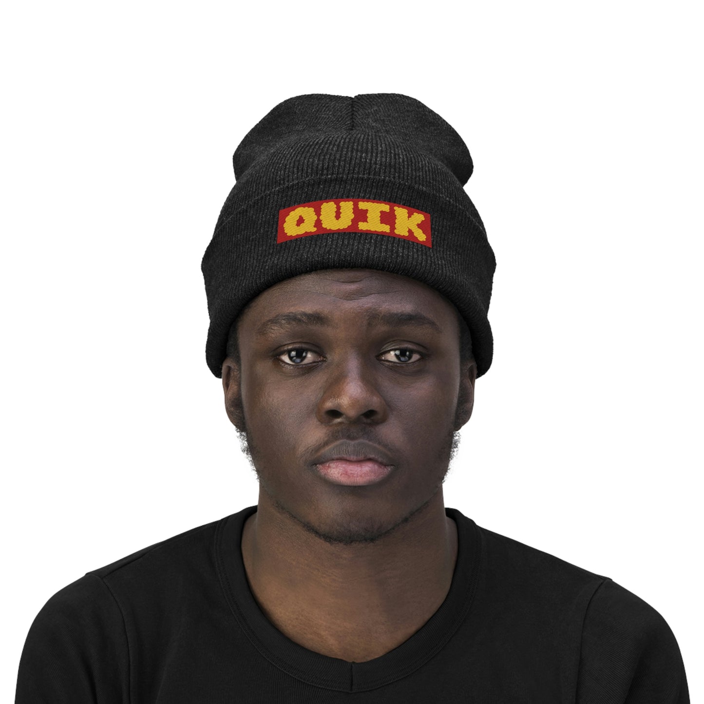 "Quik Cloudy Logo" Knit Beanie