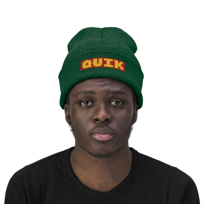 "Quik Cloudy Logo" Knit Beanie